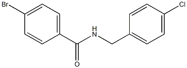 4-bromo-N-[(4-chlorophenyl)methyl]benzamide 结构式