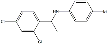 4-bromo-N-[1-(2,4-dichlorophenyl)ethyl]aniline 结构式