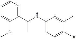 4-bromo-N-[1-(2-methoxyphenyl)ethyl]-3-methylaniline 结构式