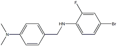 4-bromo-N-{[4-(dimethylamino)phenyl]methyl}-2-fluoroaniline 结构式