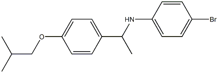 4-bromo-N-{1-[4-(2-methylpropoxy)phenyl]ethyl}aniline 结构式