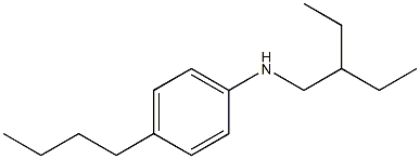 4-butyl-N-(2-ethylbutyl)aniline 结构式