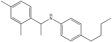 4-butyl-N-[1-(2,4-dimethylphenyl)ethyl]aniline 结构式