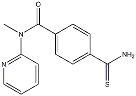 4-carbamothioyl-N-methyl-N-(pyridin-2-yl)benzamide 结构式