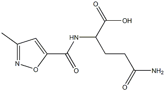 4-carbamoyl-2-[(3-methyl-1,2-oxazol-5-yl)formamido]butanoic acid 结构式