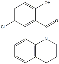 4-chloro-2-(1,2,3,4-tetrahydroquinolin-1-ylcarbonyl)phenol 结构式