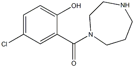 4-chloro-2-(1,4-diazepan-1-ylcarbonyl)phenol 结构式