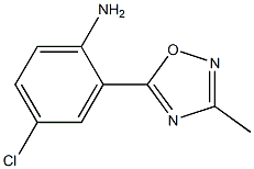 4-chloro-2-(3-methyl-1,2,4-oxadiazol-5-yl)aniline 结构式