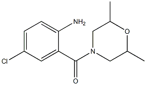 4-chloro-2-[(2,6-dimethylmorpholin-4-yl)carbonyl]aniline 结构式