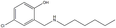 4-chloro-2-[(hexylamino)methyl]phenol 结构式