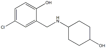 4-chloro-2-{[(4-hydroxycyclohexyl)amino]methyl}phenol 结构式