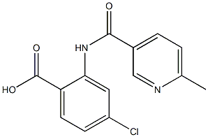 4-chloro-2-{[(6-methylpyridin-3-yl)carbonyl]amino}benzoic acid 结构式