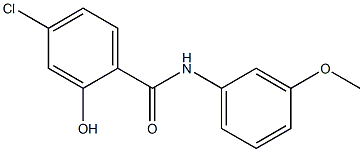 4-chloro-2-hydroxy-N-(3-methoxyphenyl)benzamide 结构式