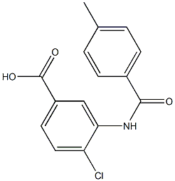 4-chloro-3-[(4-methylbenzoyl)amino]benzoic acid 结构式