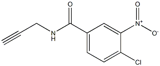 4-chloro-3-nitro-N-prop-2-ynylbenzamide 结构式