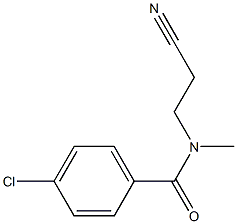 4-chloro-N-(2-cyanoethyl)-N-methylbenzamide 结构式