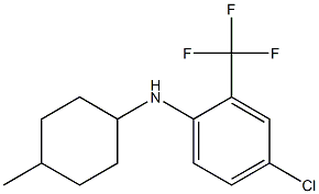 4-chloro-N-(4-methylcyclohexyl)-2-(trifluoromethyl)aniline 结构式