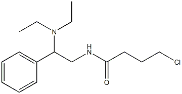 4-chloro-N-[2-(diethylamino)-2-phenylethyl]butanamide 结构式