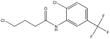 4-chloro-N-[2-chloro-5-(trifluoromethyl)phenyl]butanamide 结构式