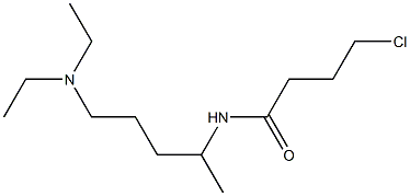 4-chloro-N-[5-(diethylamino)pentan-2-yl]butanamide 结构式