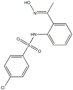 4-chloro-N-{2-[1-(hydroxyimino)ethyl]phenyl}benzene-1-sulfonamide 结构式