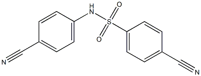 4-cyano-N-(4-cyanophenyl)benzenesulfonamide 结构式