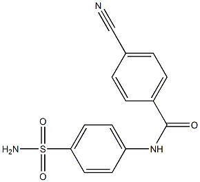 4-cyano-N-(4-sulfamoylphenyl)benzamide 结构式