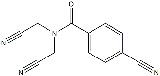 4-cyano-N,N-bis(cyanomethyl)benzamide 结构式