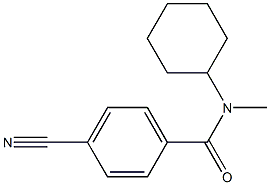 4-cyano-N-cyclohexyl-N-methylbenzamide 结构式