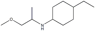 4-ethyl-N-(1-methoxypropan-2-yl)cyclohexan-1-amine 结构式