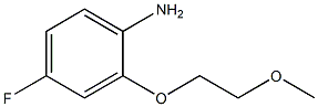 4-fluoro-2-(2-methoxyethoxy)aniline 结构式