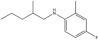 4-fluoro-2-methyl-N-(2-methylpentyl)aniline 结构式