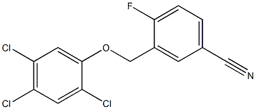 4-fluoro-3-(2,4,5-trichlorophenoxymethyl)benzonitrile 结构式