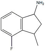 4-fluoro-3-methyl-2,3-dihydro-1H-inden-1-amine 结构式