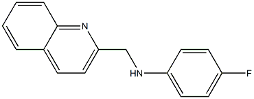 4-fluoro-N-(quinolin-2-ylmethyl)aniline 结构式