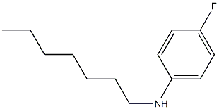 4-fluoro-N-heptylaniline 结构式