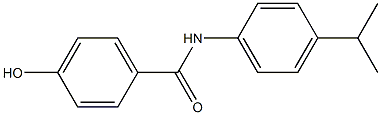 4-hydroxy-N-[4-(propan-2-yl)phenyl]benzamide 结构式