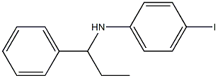 4-iodo-N-(1-phenylpropyl)aniline 结构式