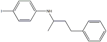 4-iodo-N-(4-phenylbutan-2-yl)aniline 结构式