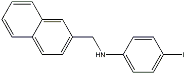 4-iodo-N-(naphthalen-2-ylmethyl)aniline 结构式