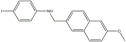 4-iodo-N-[(6-methoxynaphthalen-2-yl)methyl]aniline 结构式