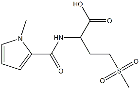 4-methanesulfonyl-2-[(1-methyl-1H-pyrrol-2-yl)formamido]butanoic acid 结构式