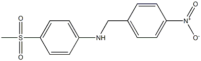 4-methanesulfonyl-N-[(4-nitrophenyl)methyl]aniline 结构式