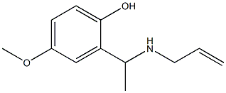 4-methoxy-2-[1-(prop-2-en-1-ylamino)ethyl]phenol 结构式