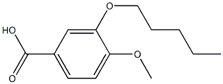 4-methoxy-3-(pentyloxy)benzoic acid 结构式