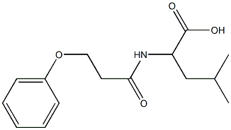 4-methyl-2-(3-phenoxypropanamido)pentanoic acid 结构式