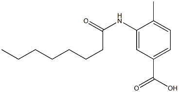 4-methyl-3-octanamidobenzoic acid 结构式