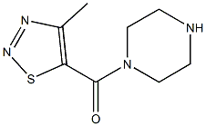 4-methyl-5-(piperazin-1-ylcarbonyl)-1,2,3-thiadiazole 结构式