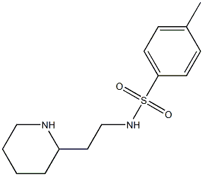 4-methyl-N-(2-piperidin-2-ylethyl)benzenesulfonamide 结构式