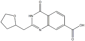 4-oxo-2-(oxolan-2-ylmethyl)-3,4-dihydroquinazoline-7-carboxylic acid 结构式